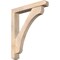 Ekena Millwork Legacy Craftsman Smooth Bracket w/ Offset Brace, Douglas Fir, 5 1/2"W x 34"D x 40"H BKT0604X34X40LEC04SDF - alternate 1